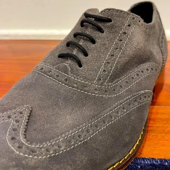 Cole Haan Grey Suede Wingtips (Men’s 12) - Picture 6 of 6